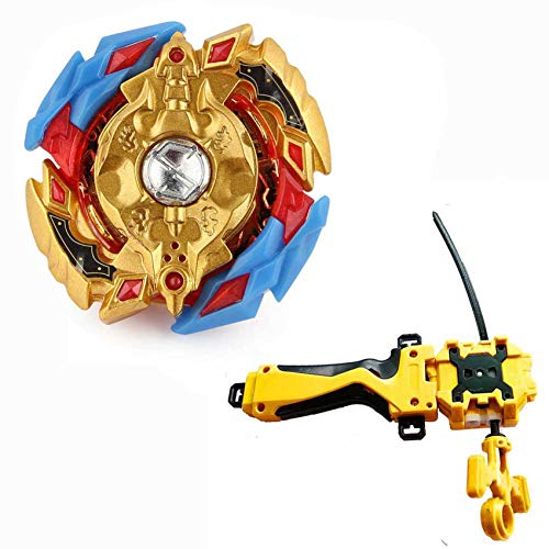 Battling Toys Burst Booster B-86 Legend Spriggan / Spryzen Starter with Battling String Launcher Burst Bey Launcher LR (Left & Right Turning) + String Launcher Grip Gold