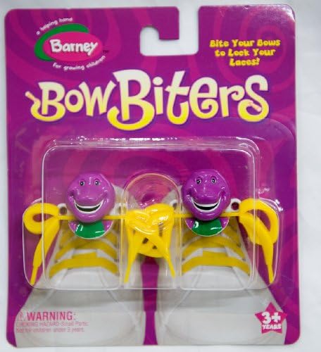 Bow Biters Kids Shoelace Locks - Barney