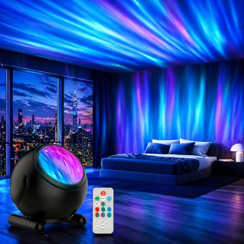 Northern Lights Projector, LED Night Light Aurora Projector with Timer and Remote, Room Decor, Gifts for Kids, Adults, Christmas, Birthday