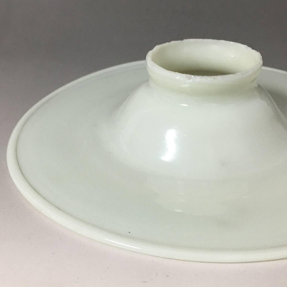 和風照明 二灯式 大正昭和レトロ 電傘 電笠 ゆるやか 花菱文 乳白 