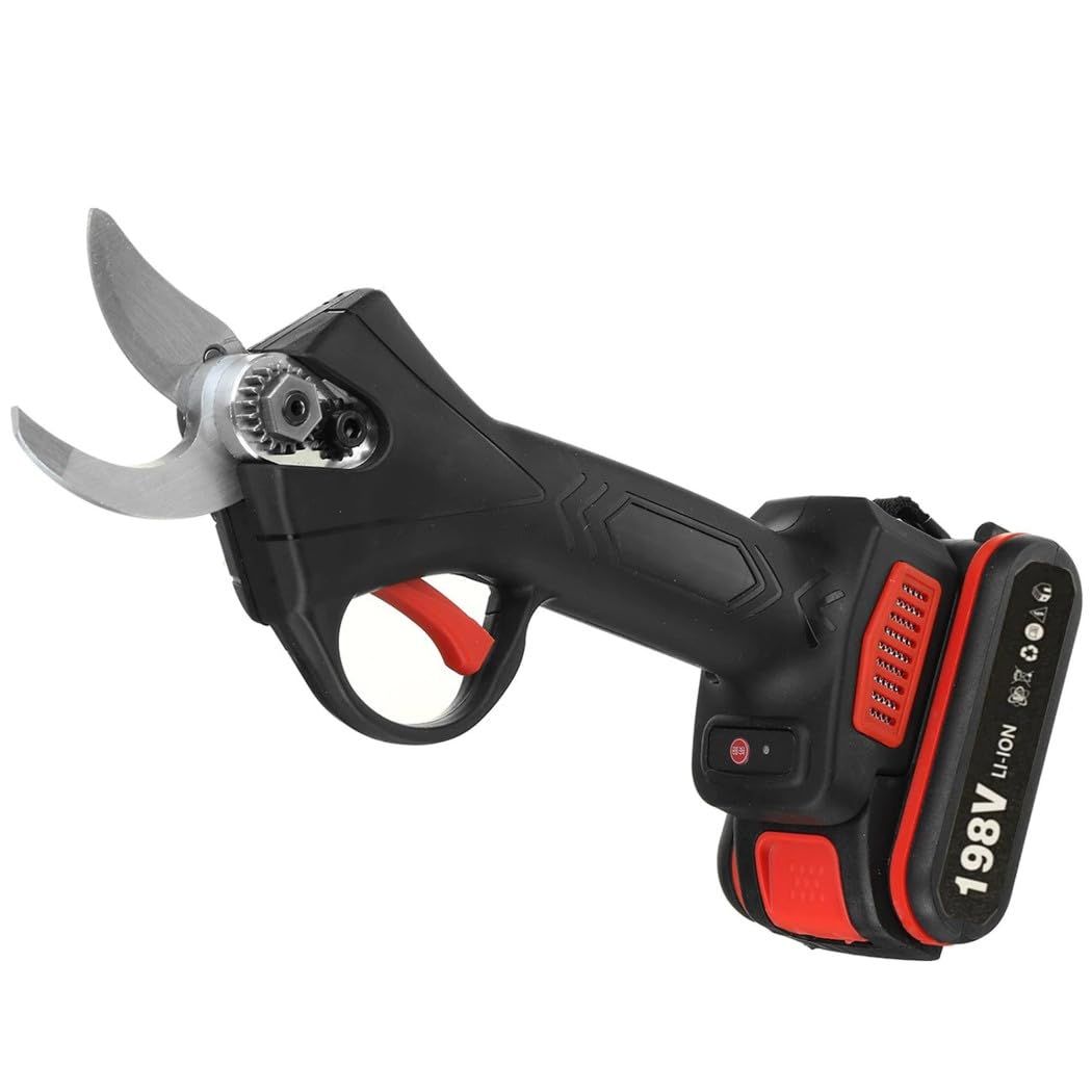 Trade Shop - Forbice Da Potatura A Batteria Cesoia Tronca Rami 24v Cordless 2 Batterie 1.0ah