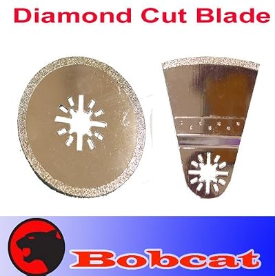 Set of 2 Diamond Round / Segment Circular Grout Tile Cut Oscillating Multi Tool Saw Blades for Fein Multimaster Bosch Multi-x Craftsman Nextec Dremel Multi-max Ridgid Dremel Chicago