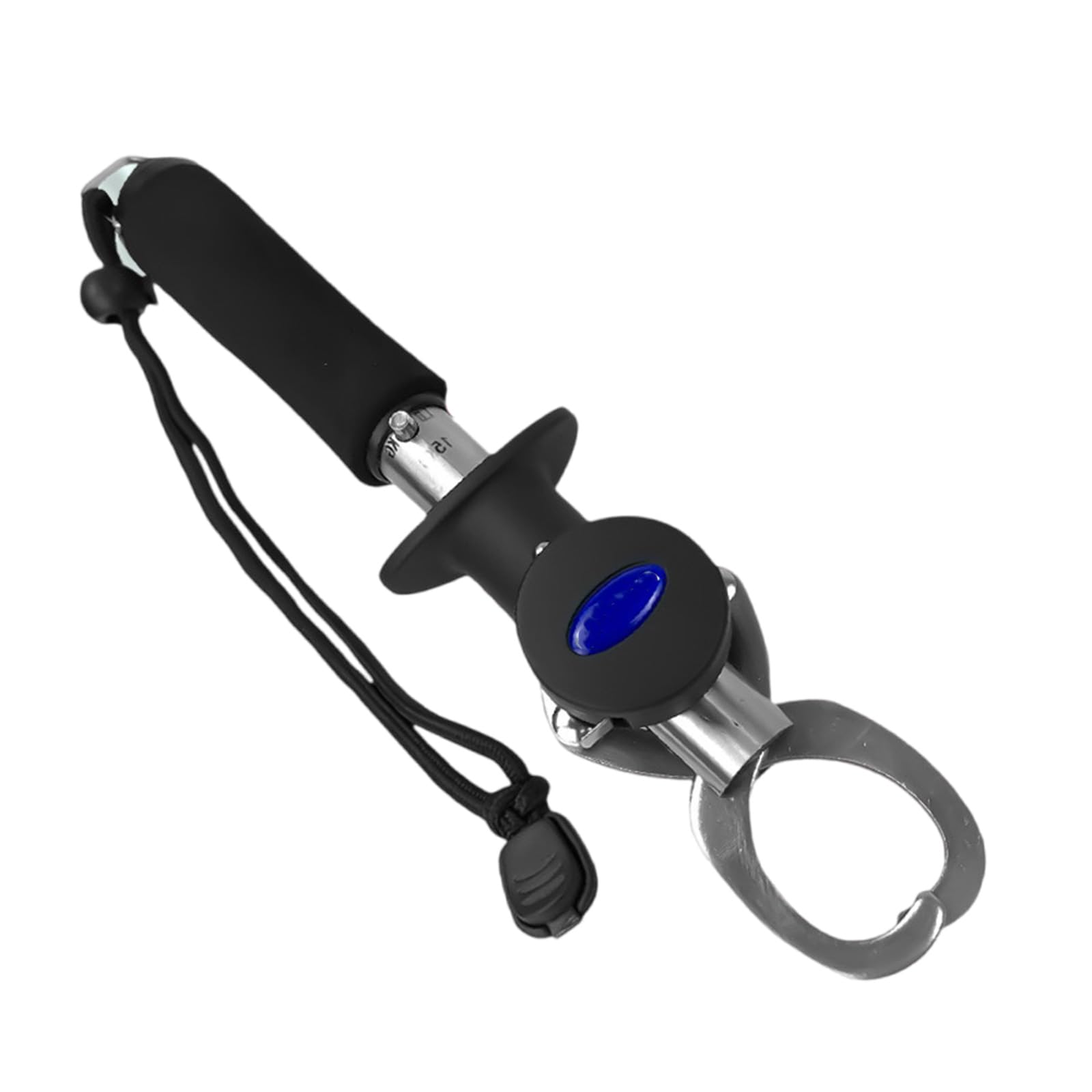 EXCBIOZ Metal Steel Fishes Lip Grippers with Scale Fish Grabber Clip Fish Controller Clamps Professional Fishing Control Tool