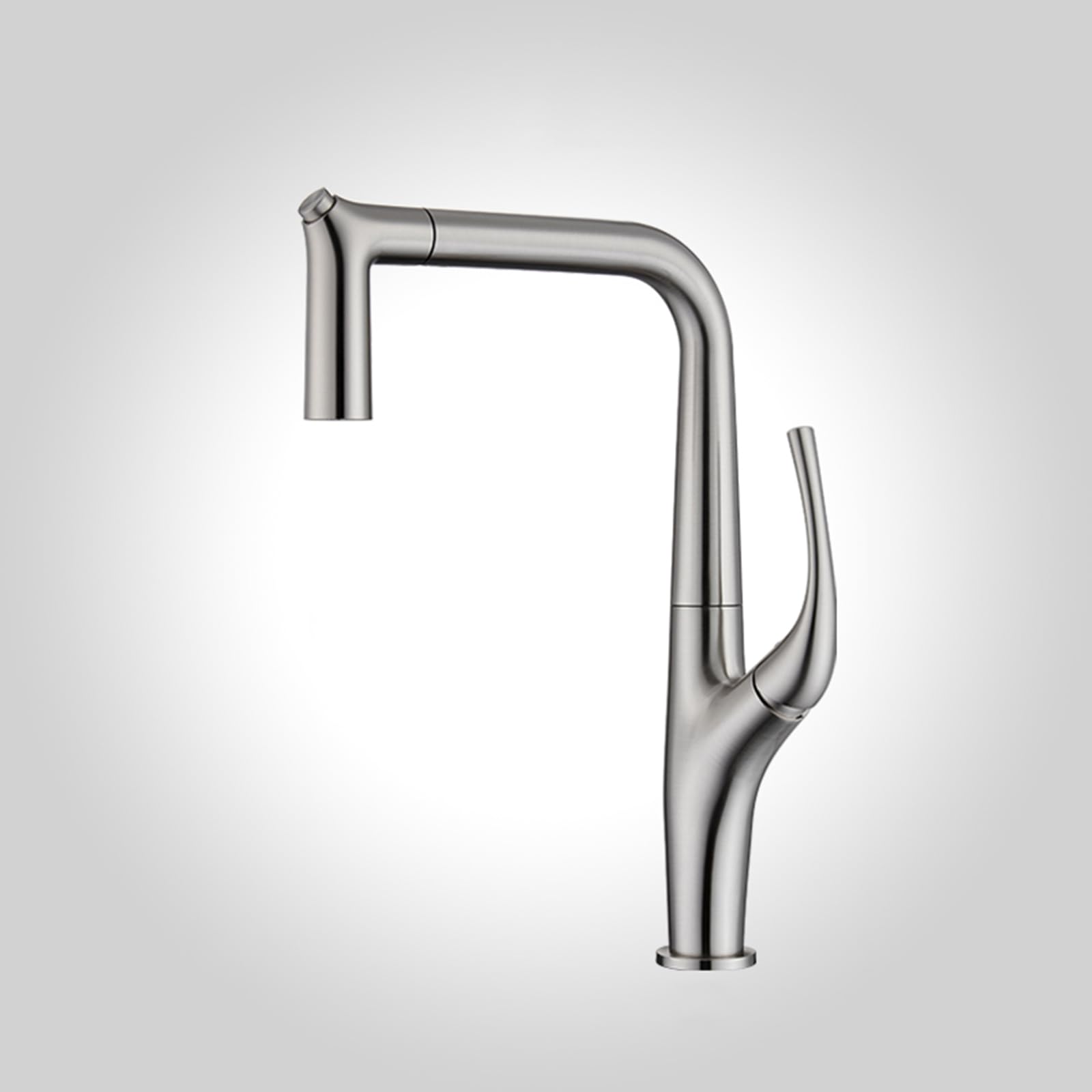 ZYCHSJXA Kitchen Bath Taps with Pull Out Spray Brass Brushed Sink Faucet, Water Tap 360 Swivel Sprayer