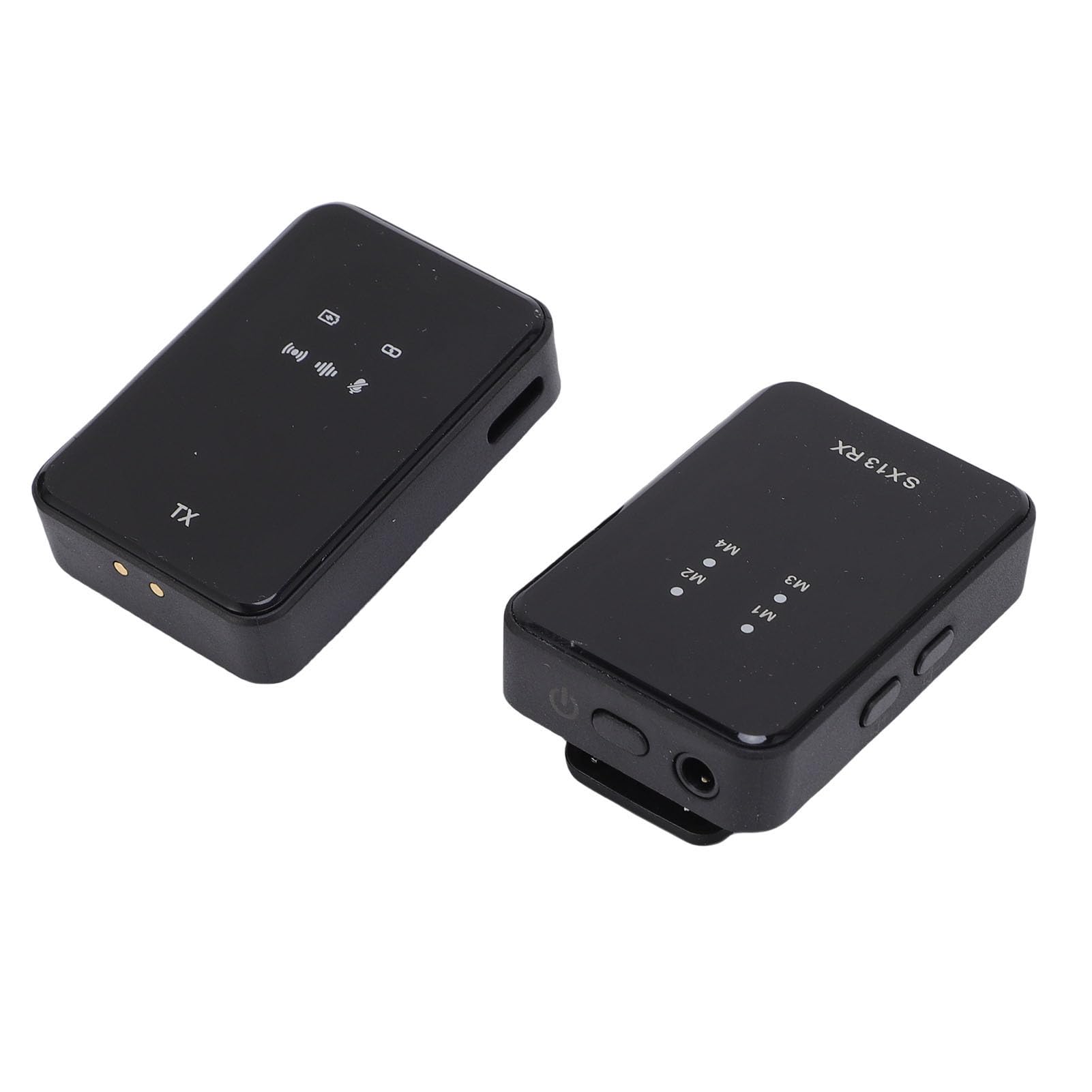 Microfono Wireless da Bavero, Microfono Lavalier Wireless Omnidirezionale con Riduzione del Rumore, Copertura Antivento per Fotocamera, Telefono, Computer, Registrazione di Interviste in