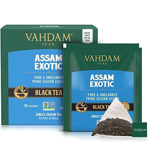 image for VAHDAM, Assam Black Tea (30 Tea Bags) - Long Leaf Assam Tea Bags - RIC