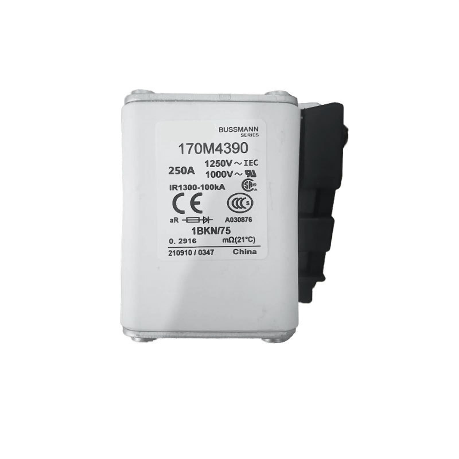 Fusible 170M3123 standard de qualité supérieure pour circuits critiques