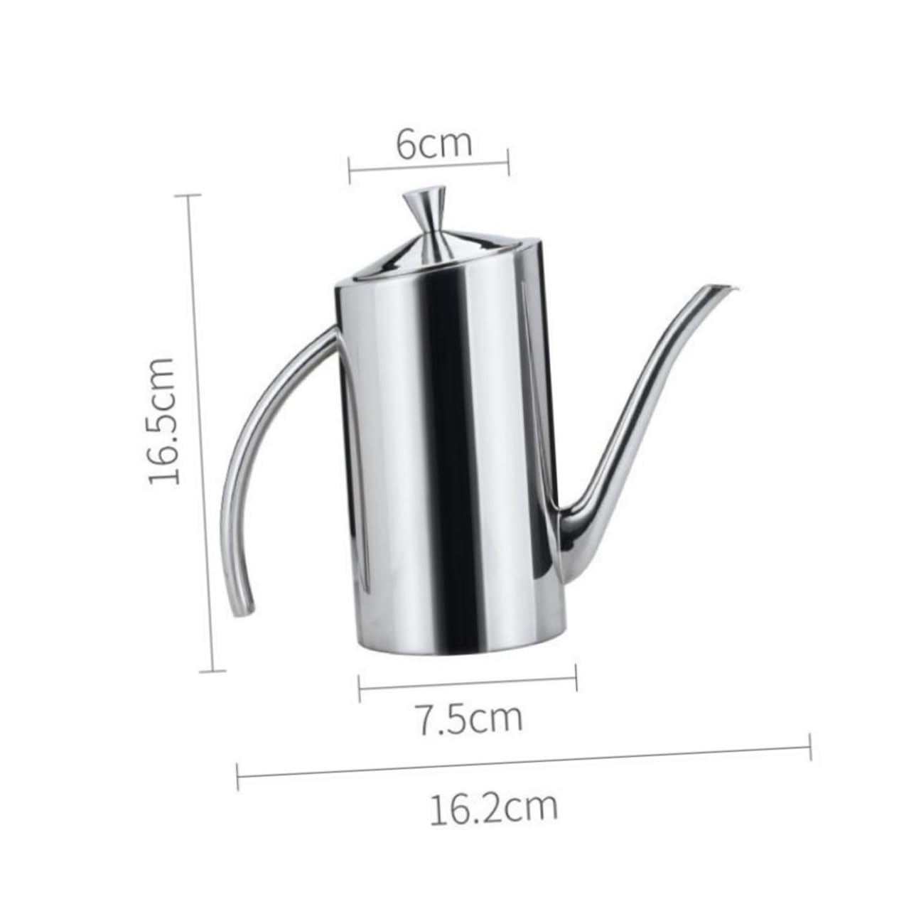 NOLITOY Botella Dispensadora de Aceite de Acero Inoxidable de Anti-goteo con Tapa Protectora Diseño Prueba de Fugas para Aceite Vinagre y Salsa para Cocina y Restaurante