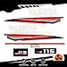 Generico Kit d'autocollants pour moteur Marin Huoribord Yamaha 115 CV - Version 2 temps V4