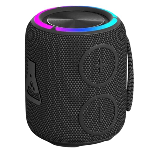 The G-Lab - Klub Neon - Enceinte Bluetooth puissante RGB, 2X Haut-Parleurs 8W - Mini Enceinte Bluetooth Portable, Bluetooth 5.0 et USB-C, Waterproof IPX7 -...
