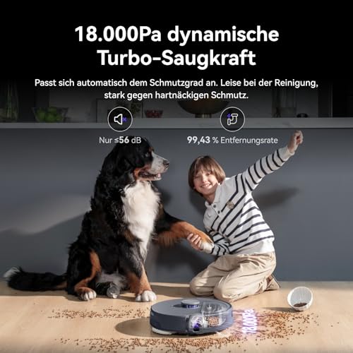 NARWAL Freo Z10 Ultra Saugroboter mit Wischfunktion, 18.000 Pa Saugleistung, Dynamische Moppausdehnung, Tangle-Free System… – Ansicht 5