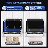 Tefeiyin Laptop Privacy Screen 14 Inch for 16:9 Aspect Ratio, Anti-Spy Privacy Filter & Anti Glare Blue Light Blocking Protector Shield - WxH: 12 3/16" x 6 7/8" (310mm x 174mm) - Image 8