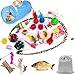 AILUKI 29 PCS Cat Toys Kitten Toys Assortments, Variety Catnip Toy Set Including 2 Way Tunnel,Cat Feather Teaser,Catnip Fish,Mice,Colorful Balls and Bells for Cat,Puppy,Kitty