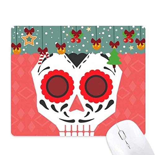 Alfombrilla de ratón con calavera mexicana de color rojo ideal para tu escritorio
