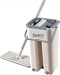 Mop Flat Esfregão Rodo E Balde Multiuso 2 Refil Fasterr Tools