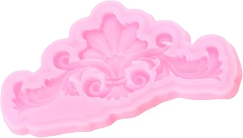 Miniatura 7 de XMOLDNMS Moldes de fondant barrocos para fondant, molde de silicona de encaje de voluta, molde de filigrana para decoración de pasteles de flores