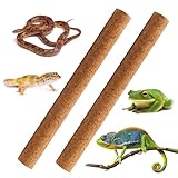 MUYG Natural Climbing Pet Cork Stick Natural Tree Frog Cork Wood Stick Branch Reptiles Climbing Branches Reptiles Use Cork Branches Climb Branches for Frogs, Snakes,Lizards, Bearded Dragons