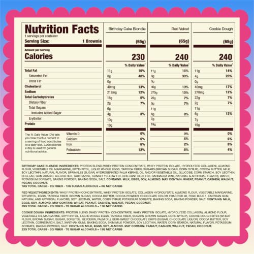 Image of Prime Bites High Protein Brownie Snack, Healthy Low Carb, Variety Pack 12ct | 19g of Protein, 5g of Collagen, Gluten-Free, Low-Sugar Treat, Delicious Protein Snack