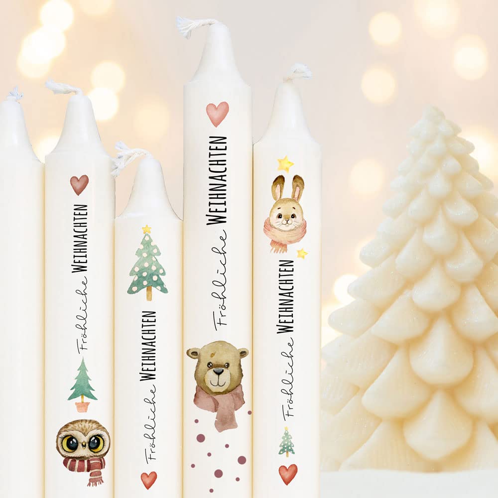 Ilka Parey Kerzensticker Weihnachten - A6 Bogen Mit Schneemann Motiven