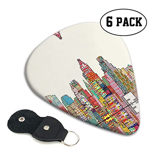 Austin Texas Lot de 6 médiators pour guitare acoustique, guitare électrique, basse, ukulélé – fin, moyen et épais - Les Beatles, Paul McCartney, John Lennon, RIngo Starr, George Harrison Austin Texas Lot de 6 médiators pour guitare acoustique, guitare électrique, basse, ukulélé – fin, moyen et épais – Image 3
