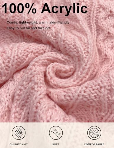 Womens Valentines 2 Piece Set Cable Knit Bow Mini Dress Outfits 2025 6