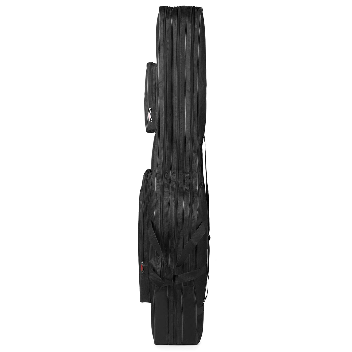 Sac de Transport Portable pour Canne à pêche Pliable à 3 Couches 150 cm, Noir, 150cm, Moderne