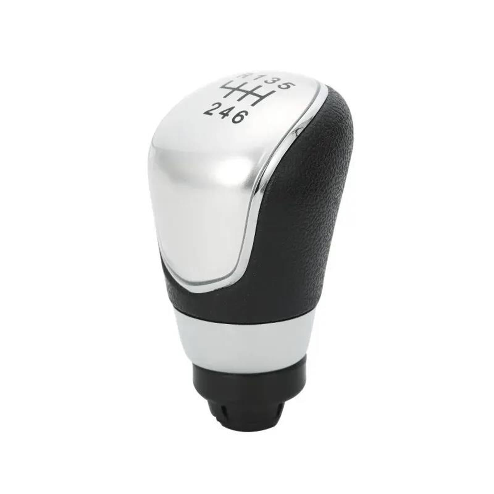 Mkszy Silver 6 Speed 5/6 Speed Car Gear Shift Knob Stick Head Handle For Ford For Fiesta Mk7 For Focus Mk3 For Mondeo Mk4 For Kuga