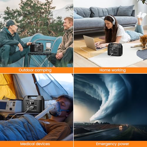 SinKeu Portable Power Station 80000mAh,256Wh LiFePO4 Battery Backup,300W AC Outlets, Power Bank for Hurricane Emergency Outdoor Camping RVs Home 7 AI VOLT Generator Website 5118oh2h+SL. SL500 AI VOLT Generator Website