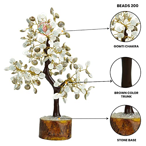 Image of REMEDYWALA Charged Energized Gomti Chakra Tree 200 Beads for Reiki Healing, Negativity Blocker
