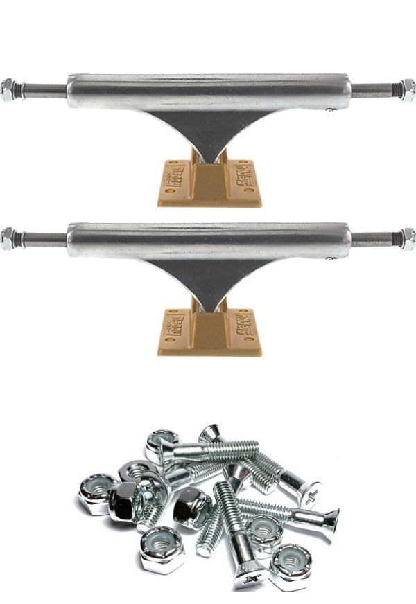 Slappy Truck Company ST1 Inverted Light Polished/Gold Skateboard Trucks - 5.4