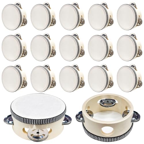 50 Pcs 4 Inch Mini Tambourines Bulk Tambourine For Church Panderos De Danza Cristianos Wedding Tambourines Bulk For Adults Mini Tambourine Panderetas Para Adultos For Church Wedding Charity Party