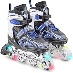 Patines Con Luz Decathlon Apollo Patines en Línea Niña y Niño Super Blades X Pro – Patines en Línea Disponibles en Tamaño S, M, L – Patines de Ruedas LED - Cómodos Patines Niña o Niño, Ideales para Principiantes