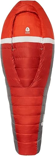 Sierra Designs Backcountry Bed - Saco de dormir de 20 grados con relleno Dridown de 650 - Saco de dormir ligero sin cremallera para acampar y