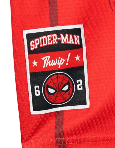 Marvel Spider-Man Men's Printed Short Sleeve Mesh T-Shirt Classic Red 2XL - image 5