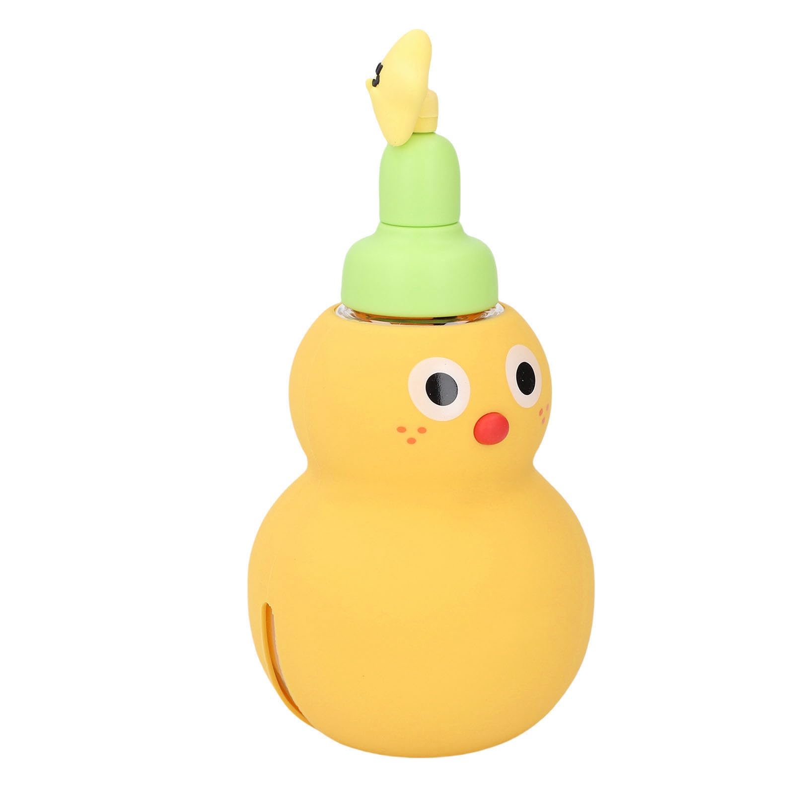 Srliya Borraccia per Bambini a Forma di Zucca Gialla con Cinturino Borraccia Antiscottatura di Grande capacità da 720 Ml per attività Scolastiche e All'aperto Plastica + PP + Silicone