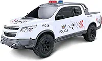 Carro de Polícia Caminhonete S10 da PM 35cm que Abre Caçamba