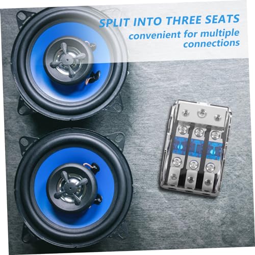 Bloque de distribución de audio para coche Alipis con 3 vías de plástico y hierro 6