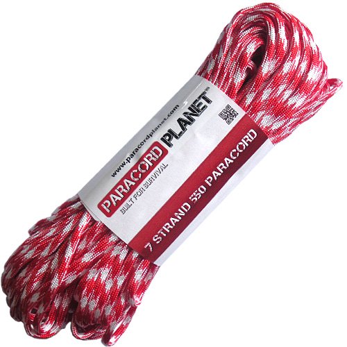 PARACORD PLANET 10 Feet 10' 550Lb Type Iii Paracord Strawberry Fields — image 1