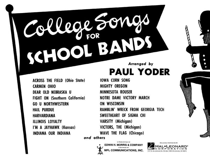College Songs for School Bands - Bb Tenor Saxophone Bb Tenor Saxophone