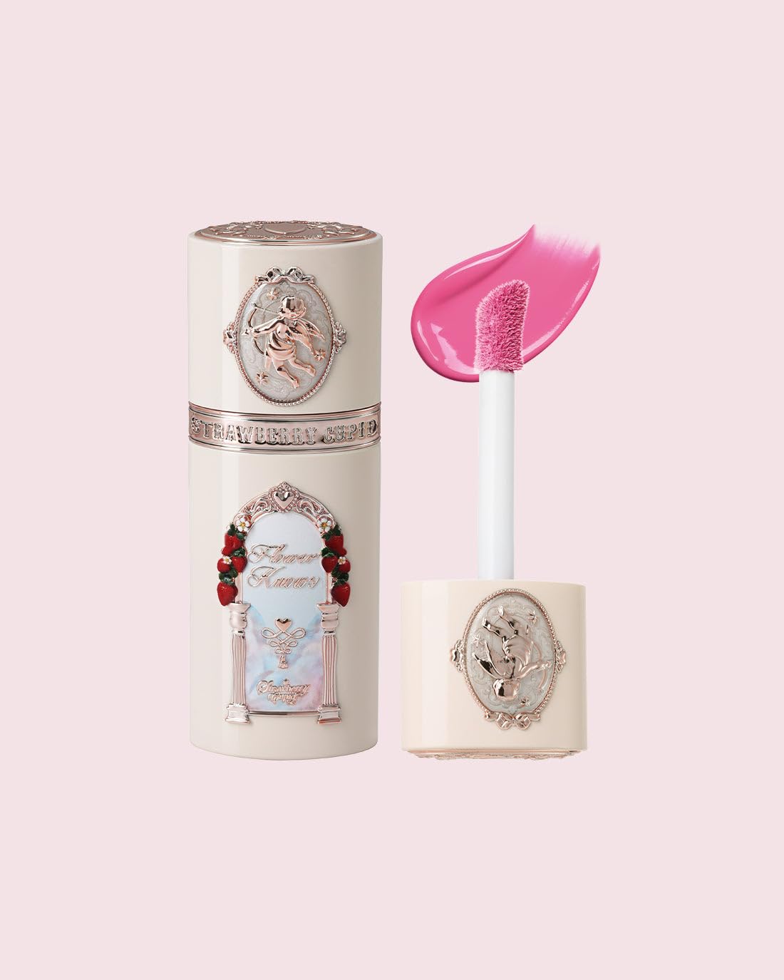 Strawberry Cupid All Day Glow Liquid Blush, Weightless and blendable for a natural, dewy flush all day (S06 Rosy Madeleine, 7g)