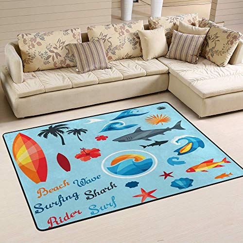Grand tapis de sol antidérapant lavable pour décoration intérieure - 6