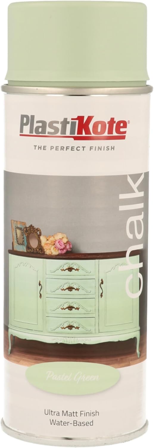 SuperGift.com 400ml, Heritage Chalk Spray Paint, Ultra Matt Finish (1, Pastel Green)