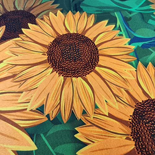 Poowe Welcome Door Mat Green Flower Front Door Mat Non Slip Rubber Indoor Doormat Heavy Duty Entrance Rug For Outdoor And Indoor Uses, Home Decor (Green Sunflower) #TOP3