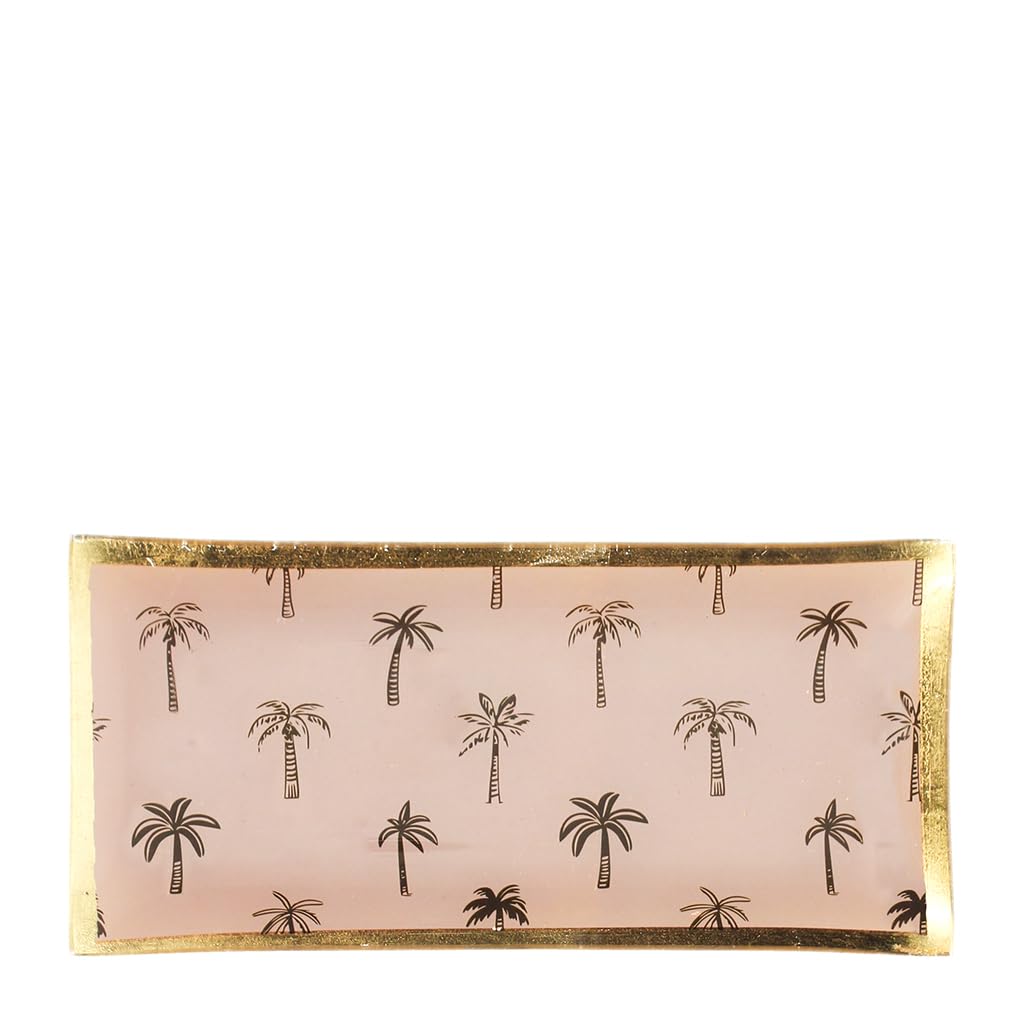 Rex London Palm Tree Glass Trinket Dish