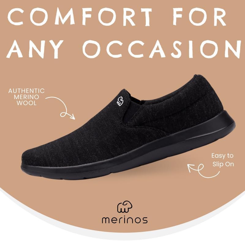 Miniatura 4 de Merinos Zapatos deportivos de moda para mujer, zapatos casuales sin cordones, hechos con lana australiana, zapatos de tenis ligeros y duraderos