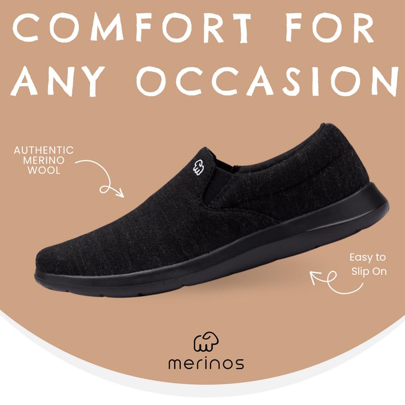 Merinos Women's Slip On Fashion Sneakers, Slide on Casual Shoe, Made with Australian Wool, Lightweight & Durable Tennis Shoes4