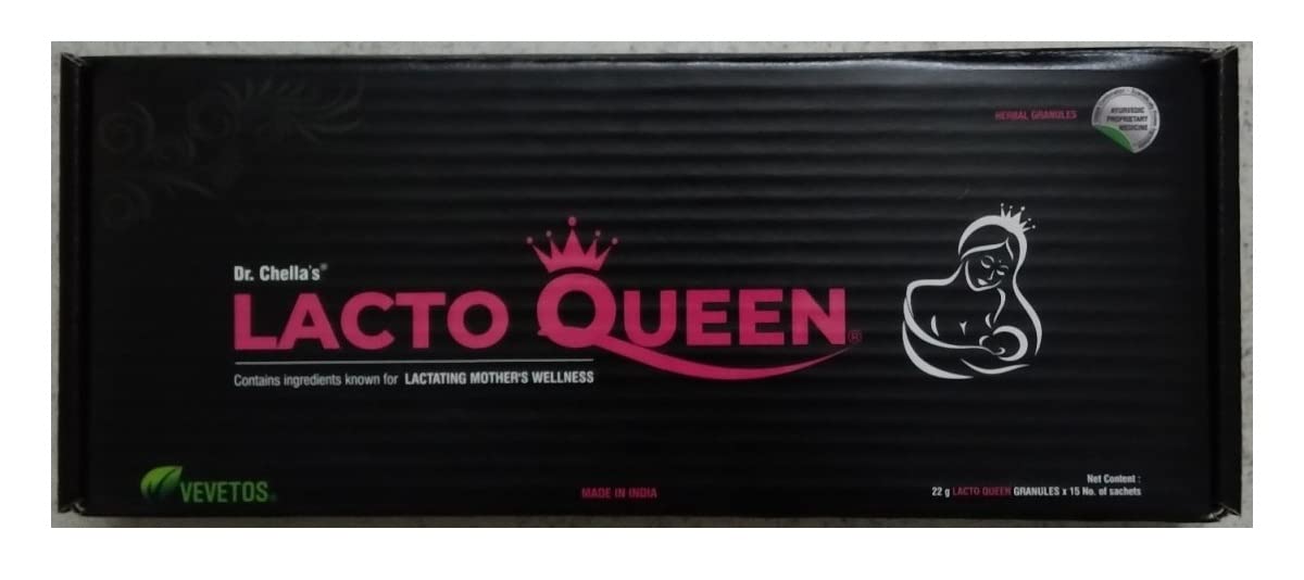 Vevetos Dr. Chella's LACTO QUEEN Herbal Granules (22 gm x 15 sachets) for Lactating Mother's Wellness