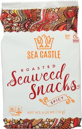 Sea Castle, Spicy Roasted Seaweed Snack, 0.35 Ounce