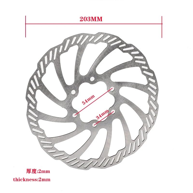 Części motocyklowe Tarcze hamulcowe przednie i tylne tarcze hamulcowe do motocykli 203 mm tarcze hamulcowe ze stali nierdzewnej klocki tarczowe dla światła pszczół