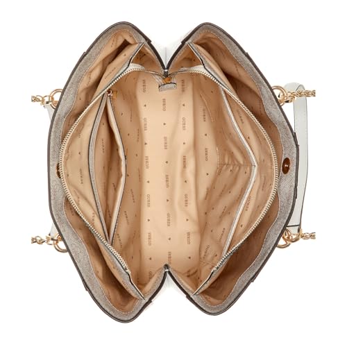 GUESS Noreen Small Girlfriend Carryall, Dove Logo2